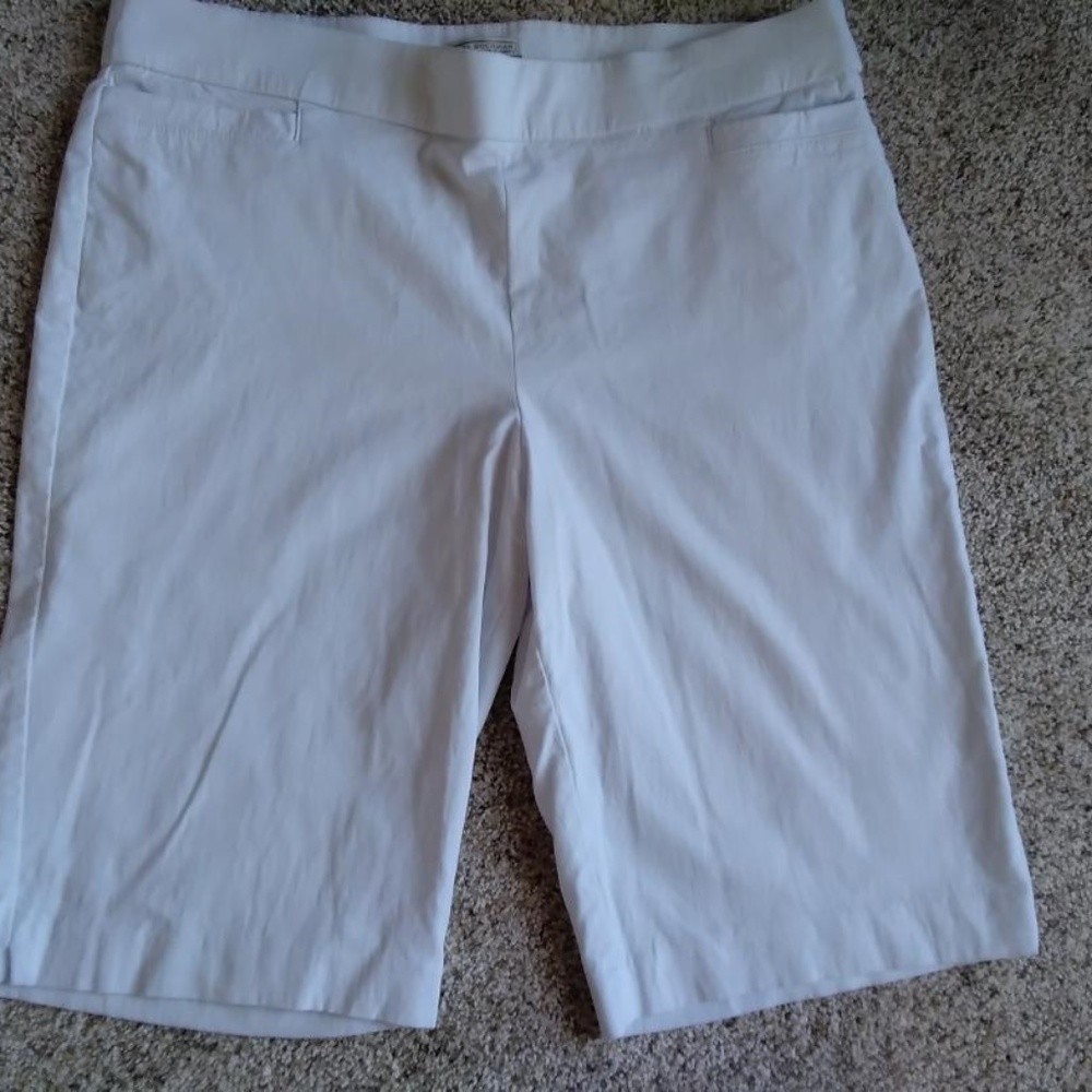 DO NOT BUY, BEING HELD-Dana Buchman Bermuda Dress Shorts 13 Inch inseam